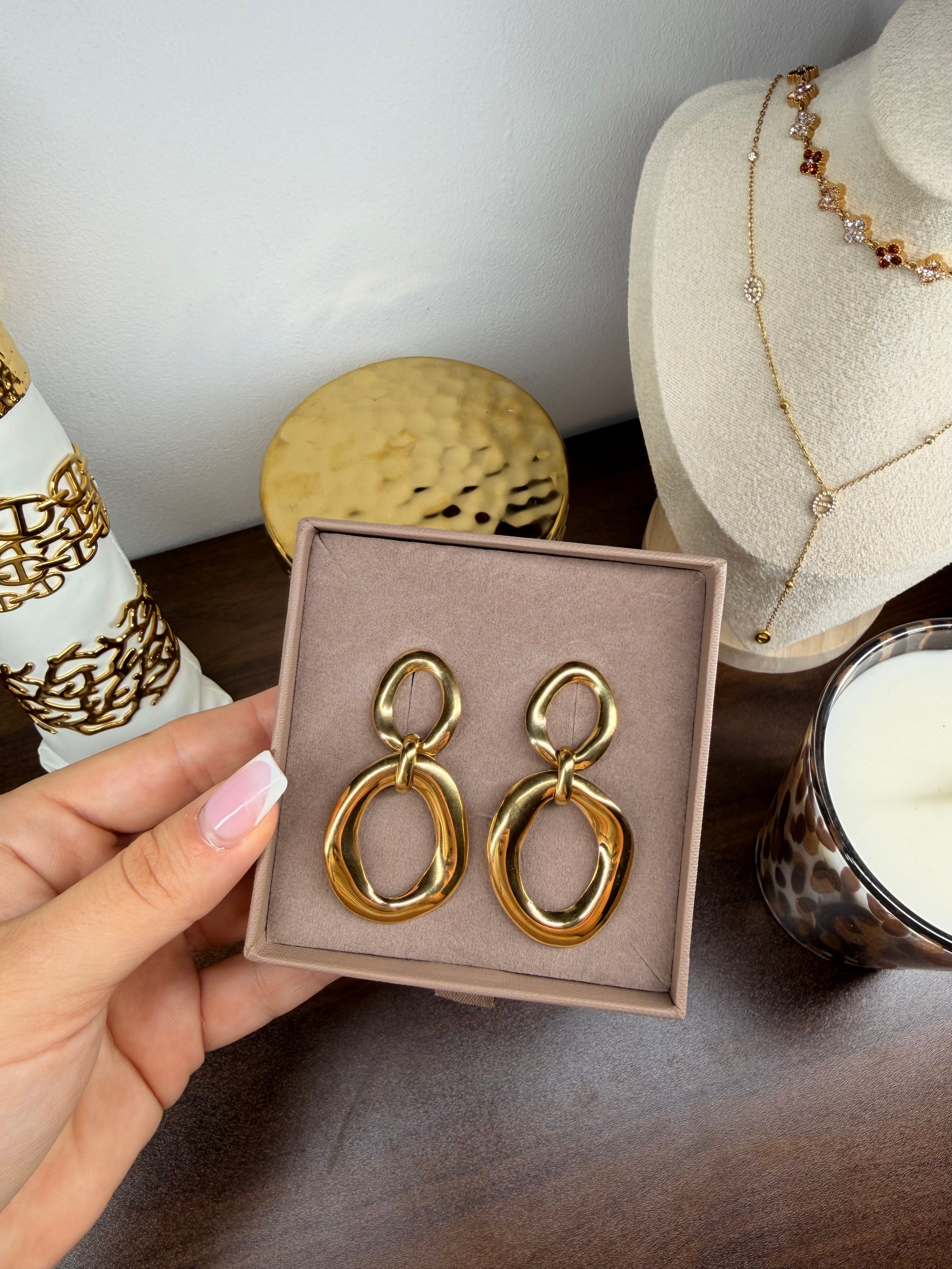 Boucles d'oreilles Camélia